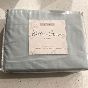 Willow grove king bed sheet set